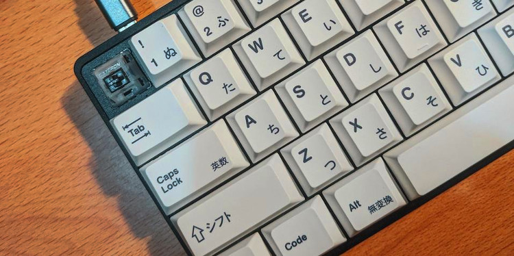 Computer keyboard with Japanese language characters